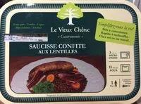Mängden socker i Saucisse Confite aux Lentilles