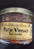 Mängden socker i Pot’je Vleesch aux 4 viandes