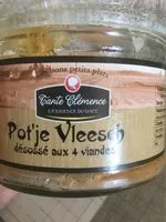 Mängden socker i Pot’je Vleesch désossé aux 4 viandes