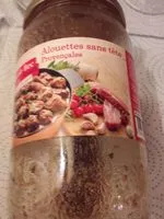 Mängden socker i Alouettes sans tête provençales