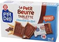 Mängden socker i Le petit beurre tablette