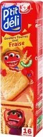 Mängden socker i Goûters fourrés carrés fraise x 16
