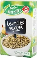Mängden socker i Lentilles vertes