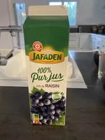 Mängden socker i 100% pur jus de raisin