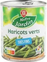 Mängden socker i Haricots verts très fins