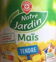 Mängden socker i Maïs Tendre en grains lot de 2