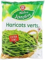 Mängden socker i Haricots verts extra-fins surgelés