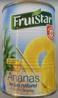 Mängden socker i Ananas en tranches entières au jus naturel