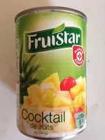 Mängden socker i Cocktail fruits sirop bte 1/2
