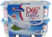 Mängden socker i Déli'light - Yaourt nature 0%