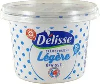 Mängden socker i Crème fraîche légère épaisse