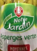 Mängden socker i Asperges vertes moyennes