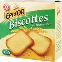 Mängden socker i Biscottes sans sel x 34