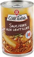 Mängden socker i Saucisses aux lentilles