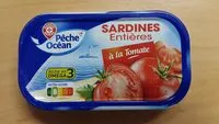 Mängden socker i Sardines entières à la tomate