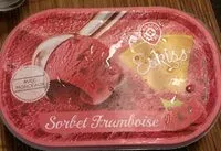 Mängden socker i Sorbet à la framboise avec morceaux de framboise