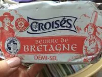 Mängden socker i Beurre de Bretagne Les Croisés Demi-sel - 80% MG - 250g