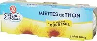 Mängden socker i Miettes de thon huile de tournesol