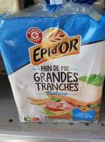 Mängden socker i Pain de mie grandes tranches