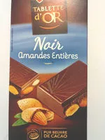 Mängden socker i tablette d'or noir amandes entières