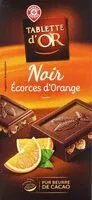 Mängden socker i Chocolat noir écorces d'orange