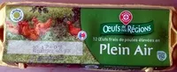 Mängden socker i 12 Œufs frais de poules élevées en Plein Air (Calibre Moyen)