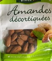Mängden socker i Amandes décortiquées