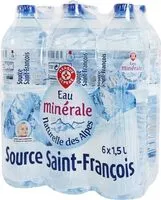 Mängden socker i eau minérale naturelle des alpes