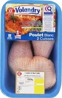 Mängden socker i Cuisses de poulet blanc certifié x 2