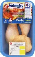 Mängden socker i Cuisse de poulet jaunee certifie x2