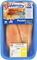 Mängden socker i Filets de poulet jaune certifié x 2