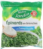 Mängden socker i Epinards en branches à la crème