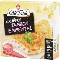Mängden socker i 6 crêpes jambon emmental