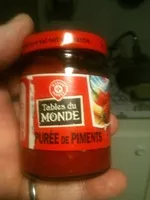 Mängden socker i Tables du Monde - Purée de piments