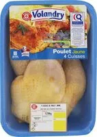 Mängden socker i Cuisses de poulet jaune certifié x 4