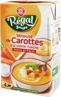 Mängden socker i Velouté de carottes à la crème fraîche