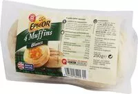 Mängden socker i Quatre muffins blancs