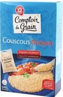 Mängden socker i Couscous Grain moyen