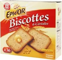 Mängden socker i Biscottes 6 cereales