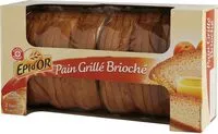 Mängden socker i pain grillé brioché