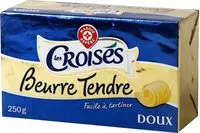 Mängden socker i Beurre tendre doux 82% mg