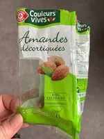 Mängden socker i Amandes decortiquées