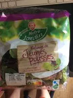 Mängden socker i Mélange de jeunes pousses