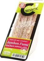 Mängden socker i Sandwich jambon fumé-oeuf mimosa
