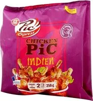 Mängden socker i Pilons de poulet Pic'Express 250g a l'indienne