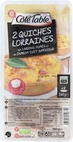 Mängden socker i Quiches lorraines à la crème