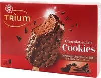 Mängden socker i Trium chocolat au lait et cookies enrobage chocolat noir