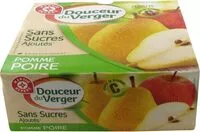Mängden socker i Dessert de fruits pomme/poire sans sucre ajouté