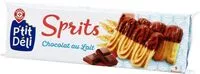 Mängden socker i Sprits nappés de chocolat au lait