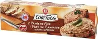 Mängden socker i Assortiment de 3 terrines : 1 campagne, 2 foie